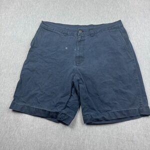 Patagonia Shorts Mens 38 Blue Ranger Organic Cotton Flat Front Hiking‎ 57270